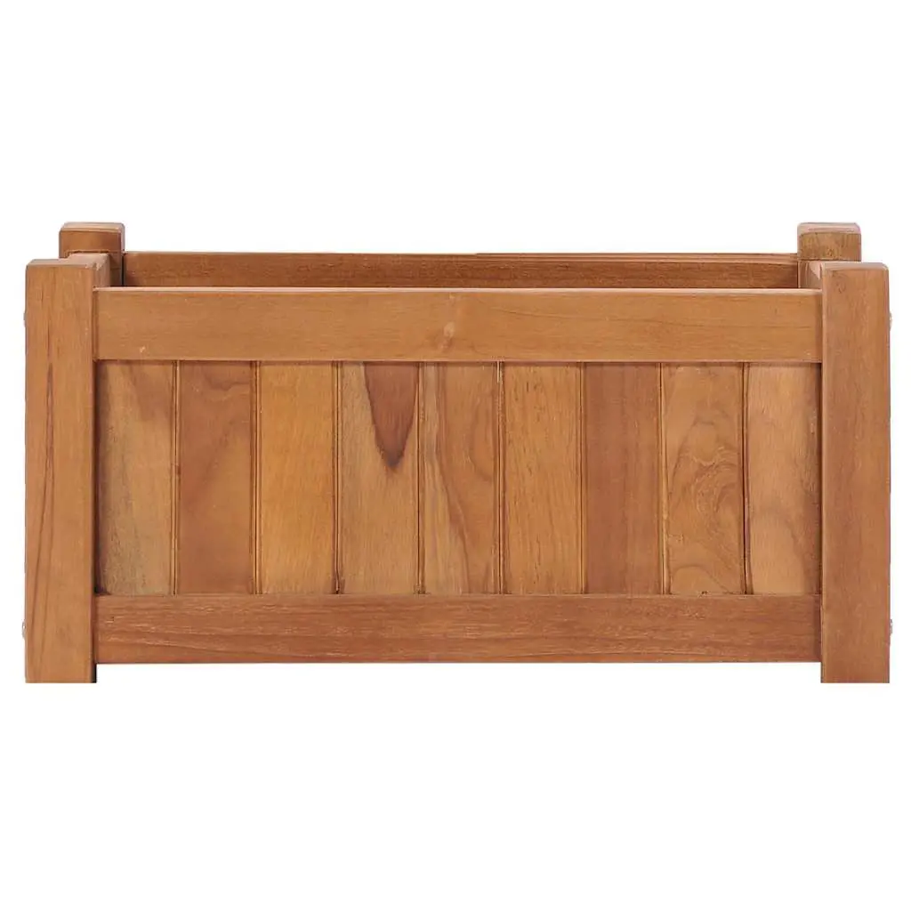 50x25x25 cm Brown Teak Raised Garden Bed Planter