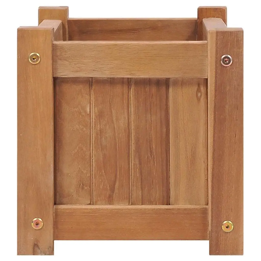 50x25x25 cm Brown Teak Raised Garden Bed Planter