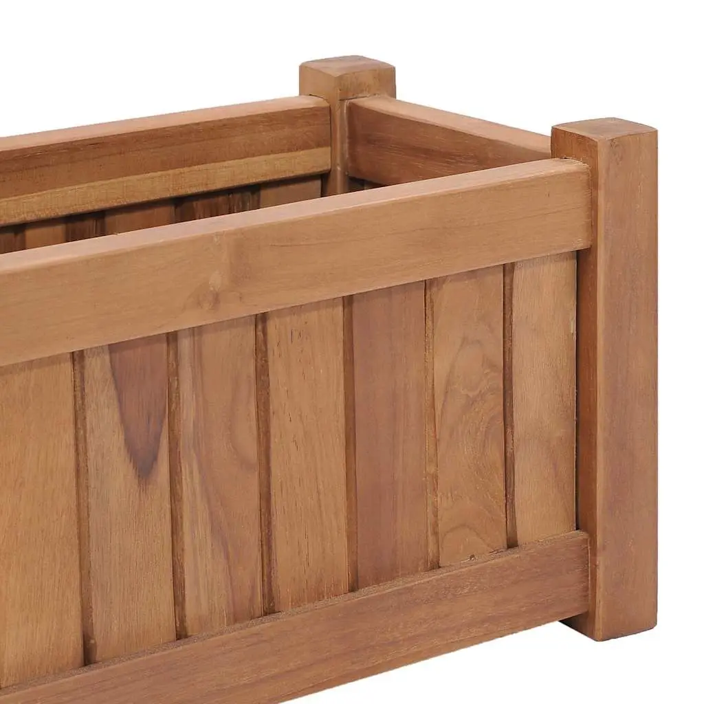 50x25x25 cm Brown Teak Raised Garden Bed Planter