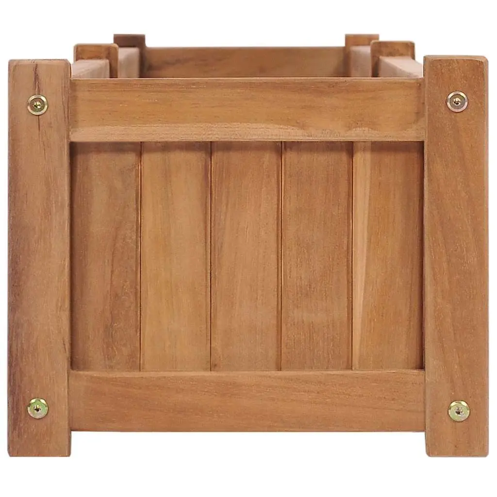 Brown Solid Wood Raised Garden Bed 200x30x25cm