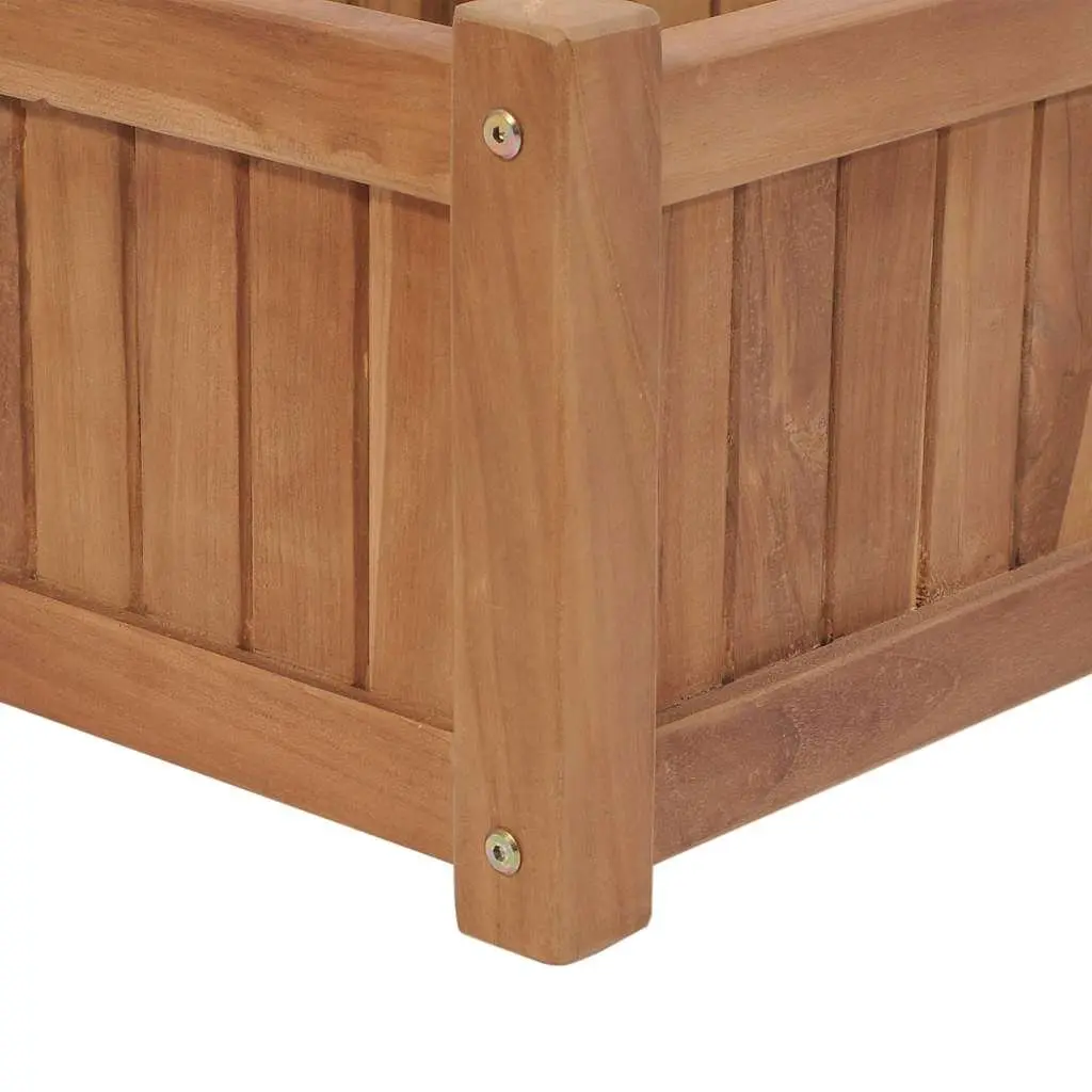 Brown Solid Wood Raised Garden Bed 200x30x25cm