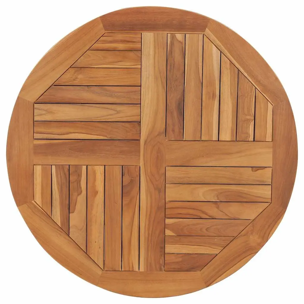 Solid Teak Wood Round Table Top 80cm Diameter Restaurant Cafe Home Dining
