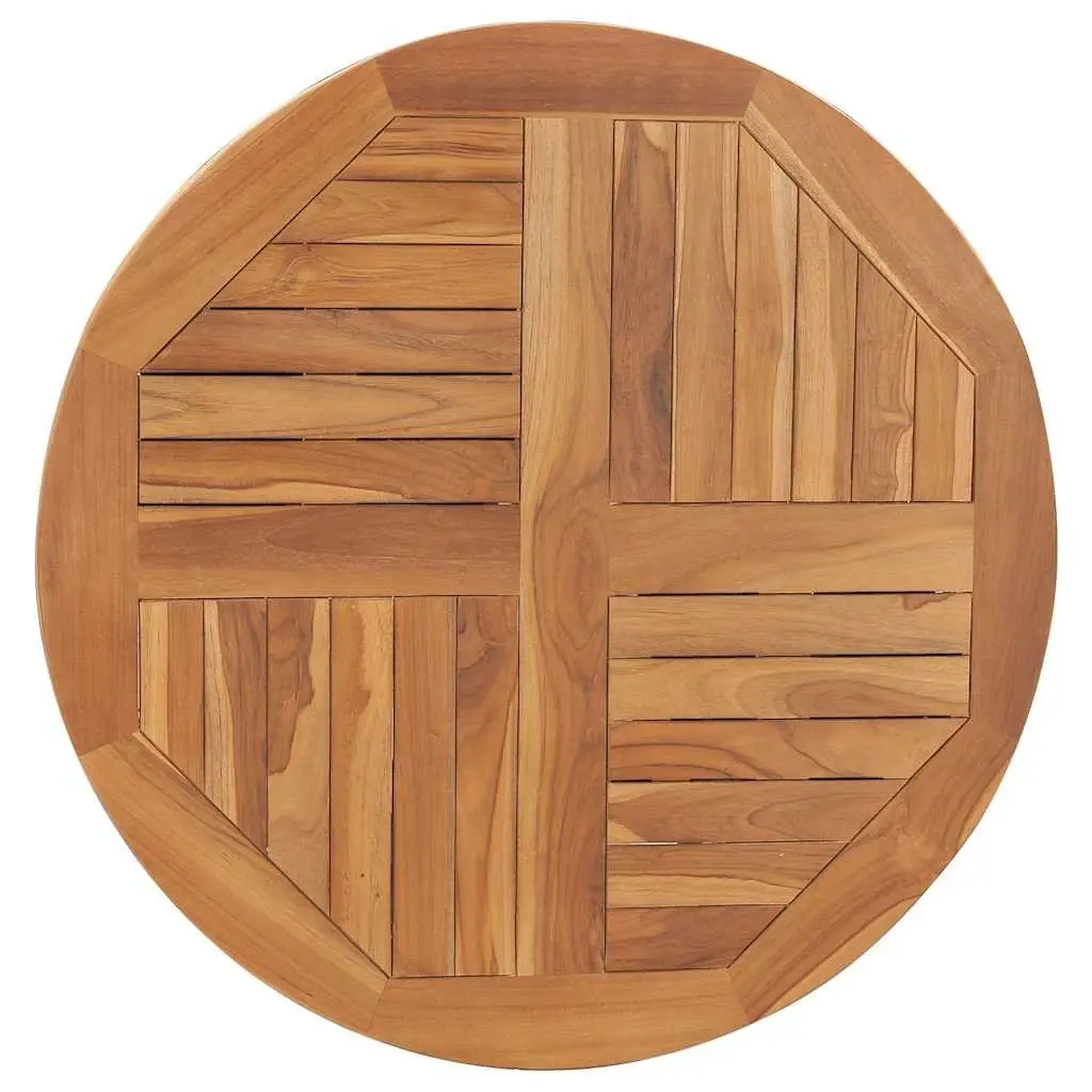 Solid Teak Wood Round Table Top 80cm Diameter Restaurant Cafe Home Dining