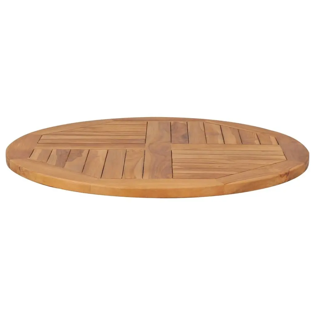 Solid Teak Wood Round Table Top 80cm Diameter Restaurant Cafe Home Dining