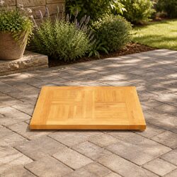 Durable Solid Teak Wood Table Top 60x60cm for Dining
