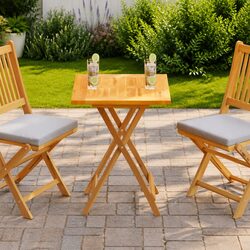 Durable Solid Teak Wood Table Top 60x60cm for Dining