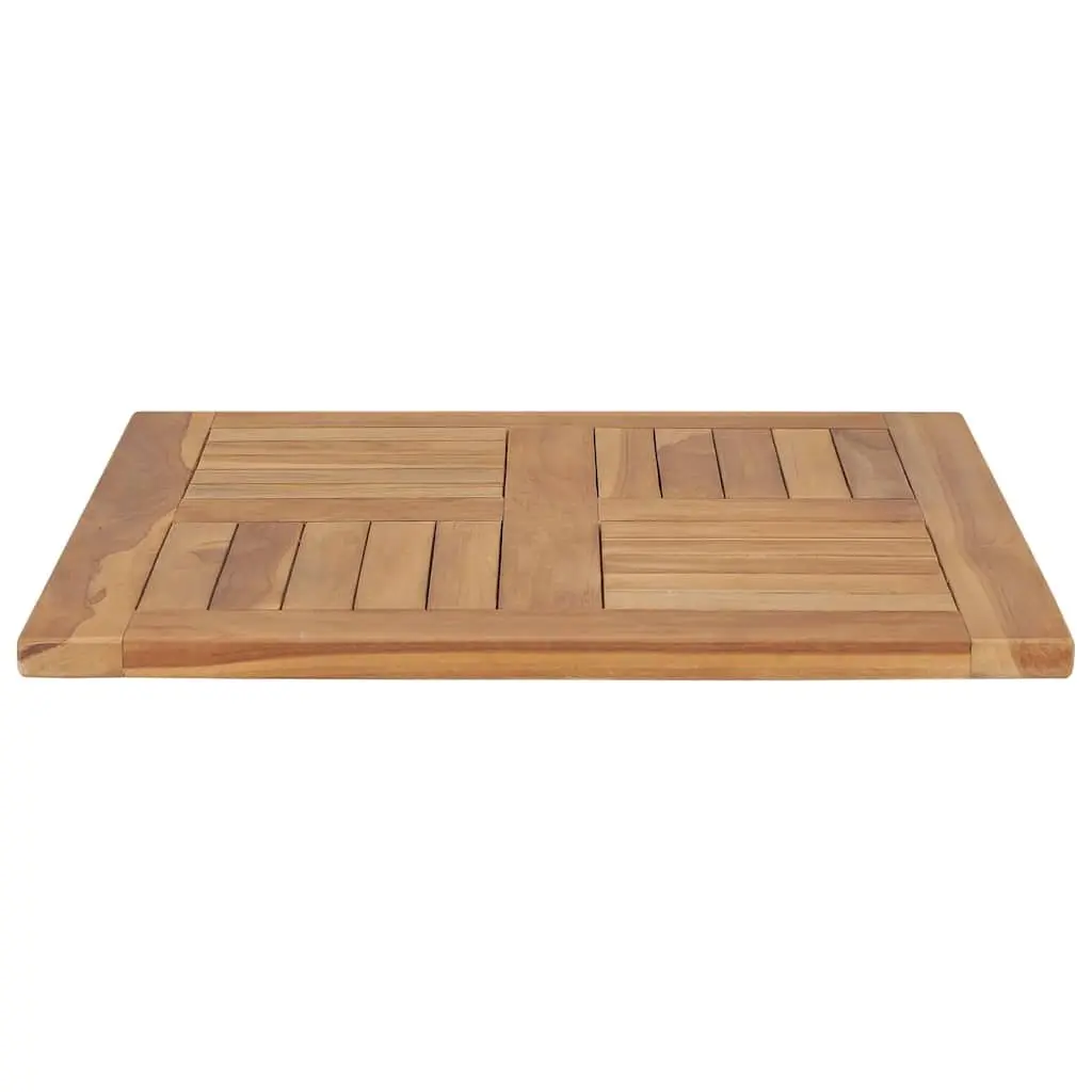 Teak Wood Table Top 60x60cm Brown Solid Wooden Kitchen Dining Furniture