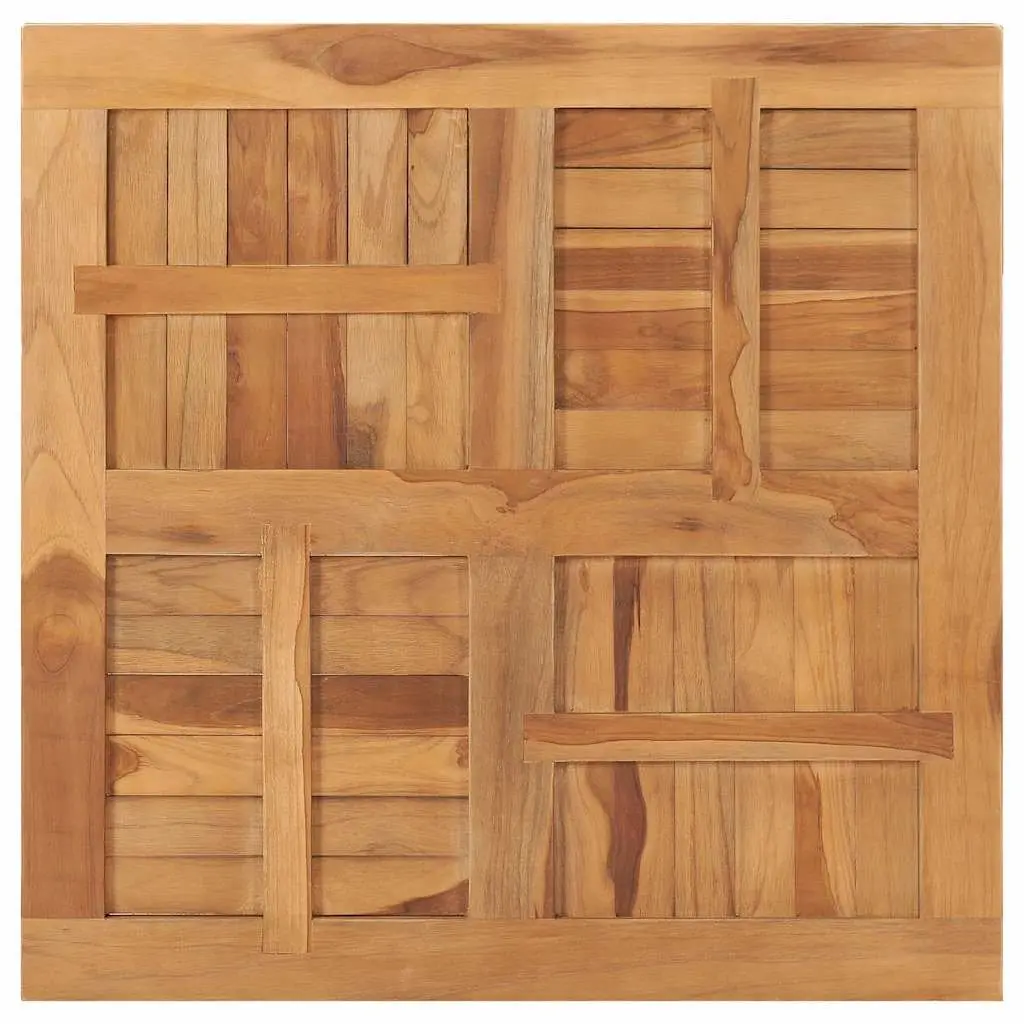 Solid Teak Wood Square Table Top 80x80cm