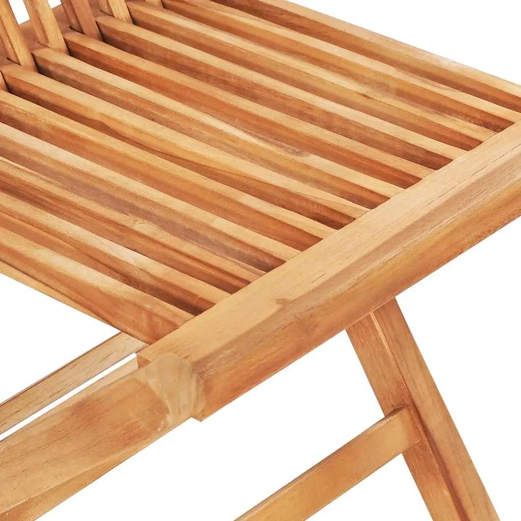 3 Piece Folding Bistro Set in Solid Teak Wood