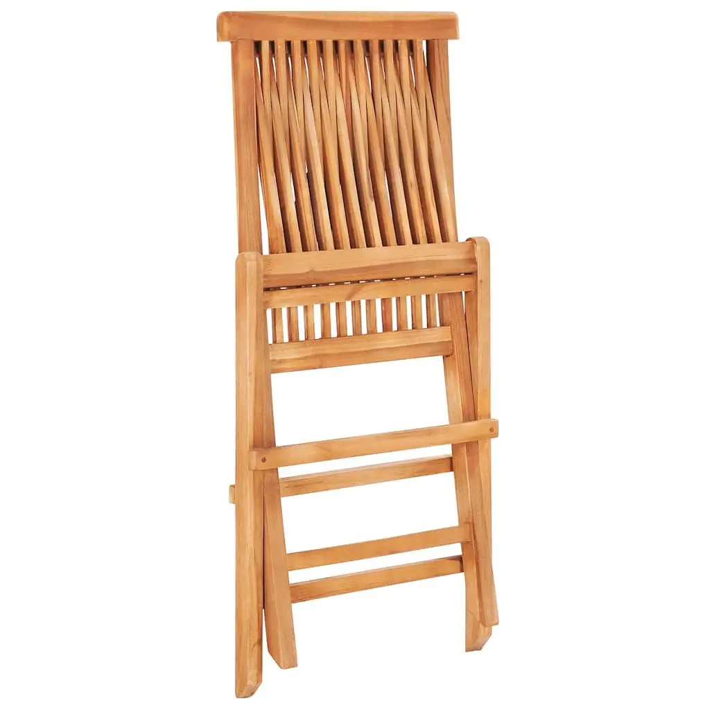 3 Piece Folding Bistro Set in Solid Teak Wood