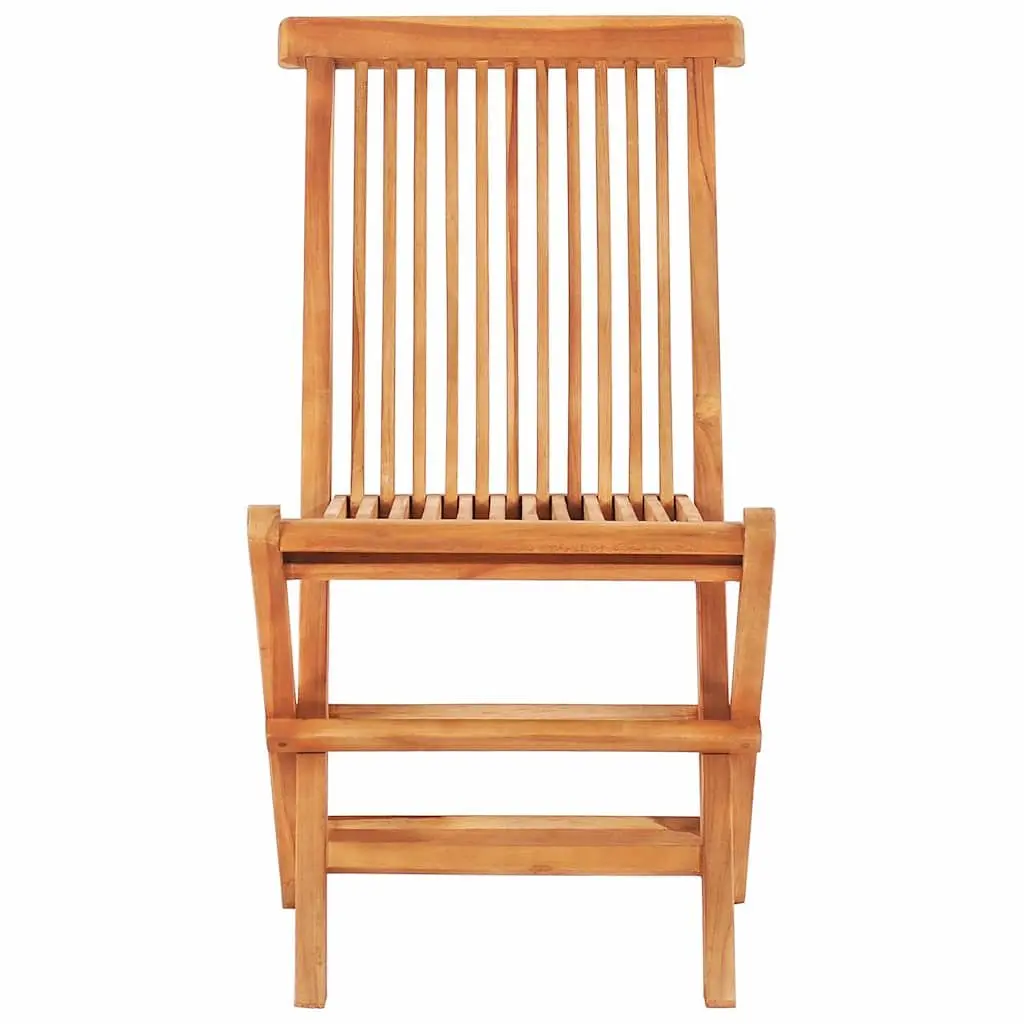 3 Piece Folding Bistro Set in Solid Teak Wood