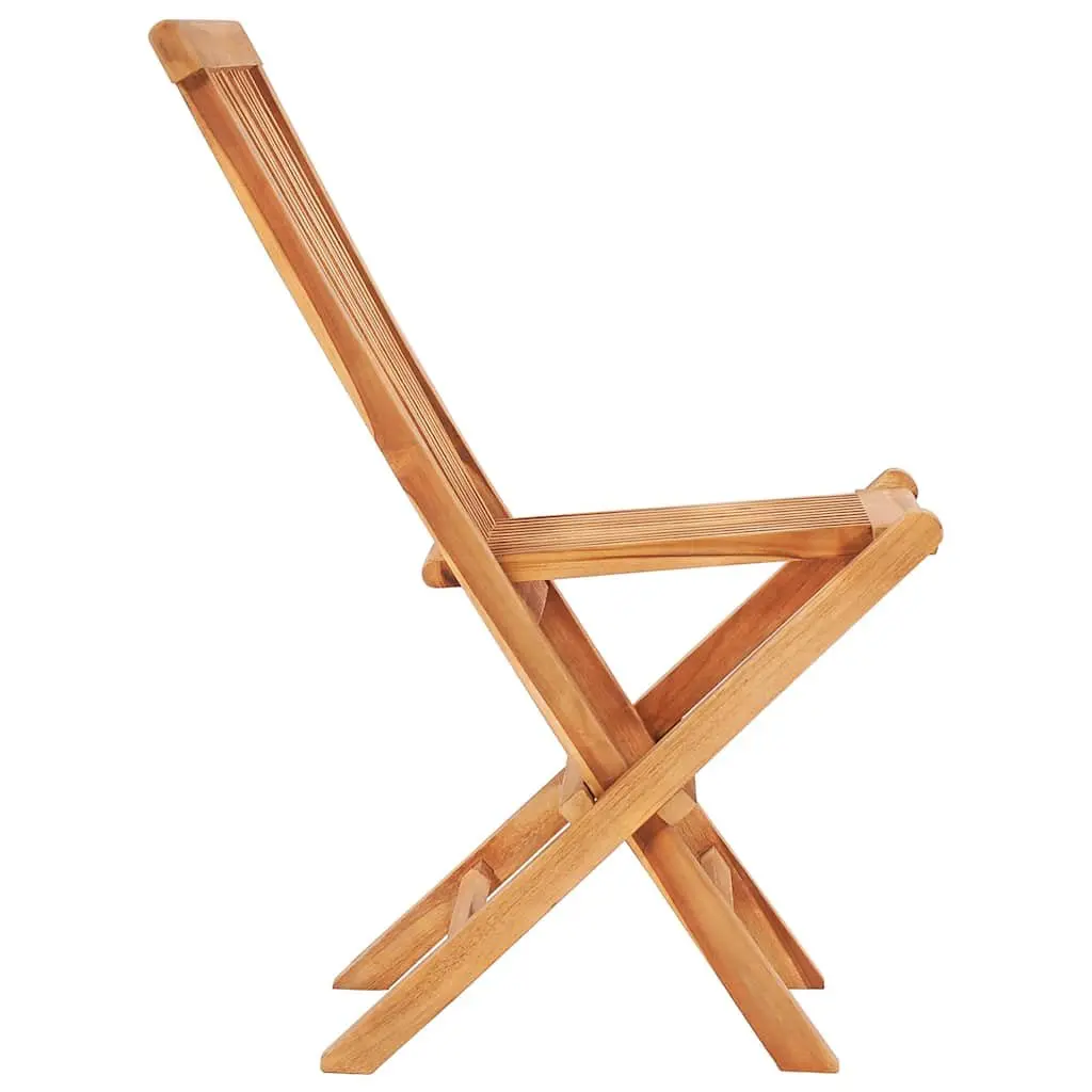 3 Piece Folding Bistro Set in Solid Teak Wood