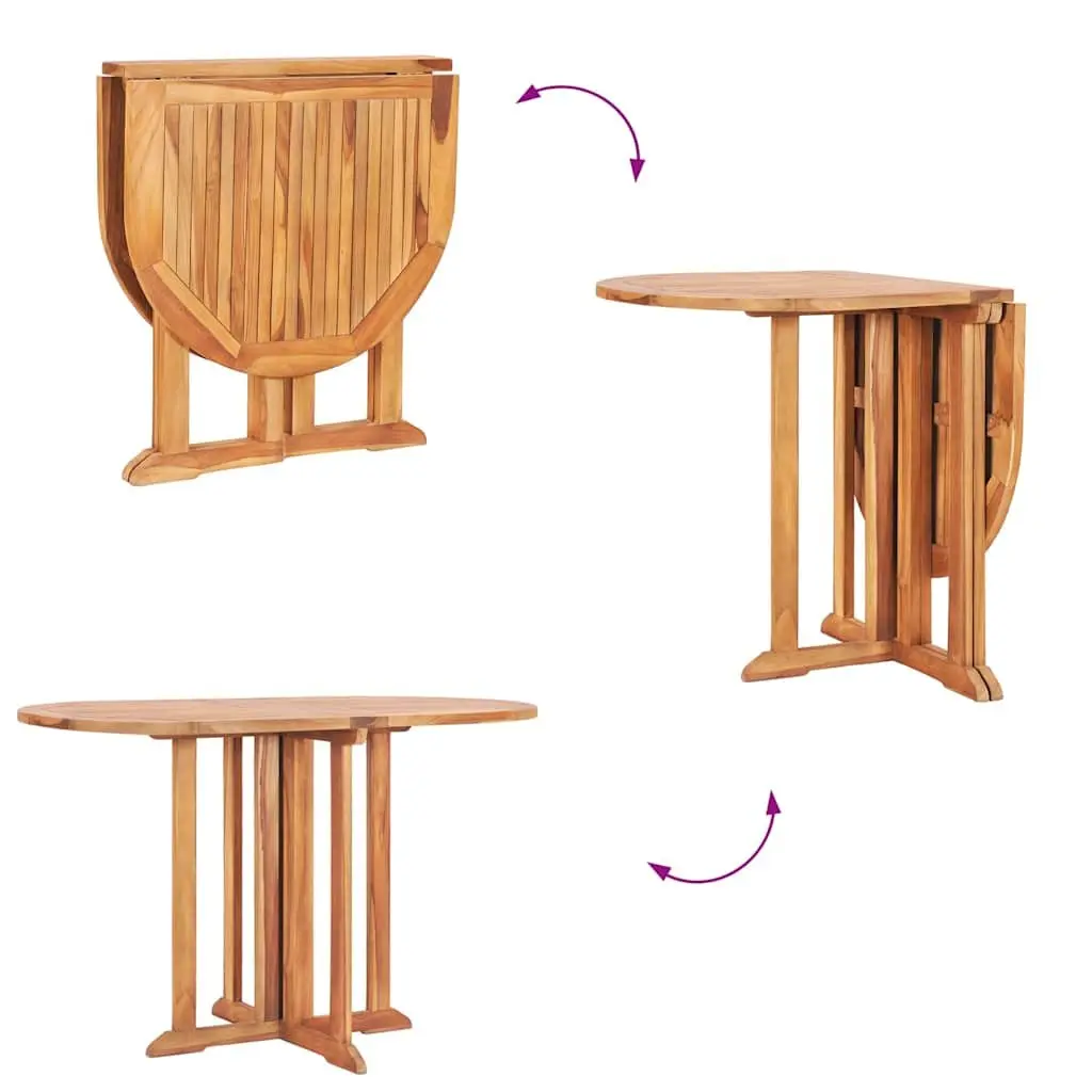 Folding Butterfly Dining Table 120x70x75cm Brown