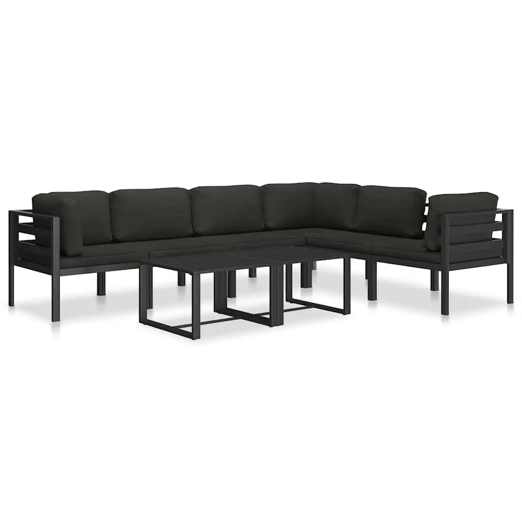 Outdoor Coffee Table Anthracite Lightweight Modular Garden Furniture
