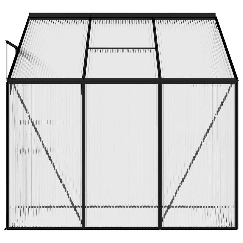 Greenhouse Aluminium Frame Anthracite PC Board 2.41 m² Garden Plant Shelter Outdoor