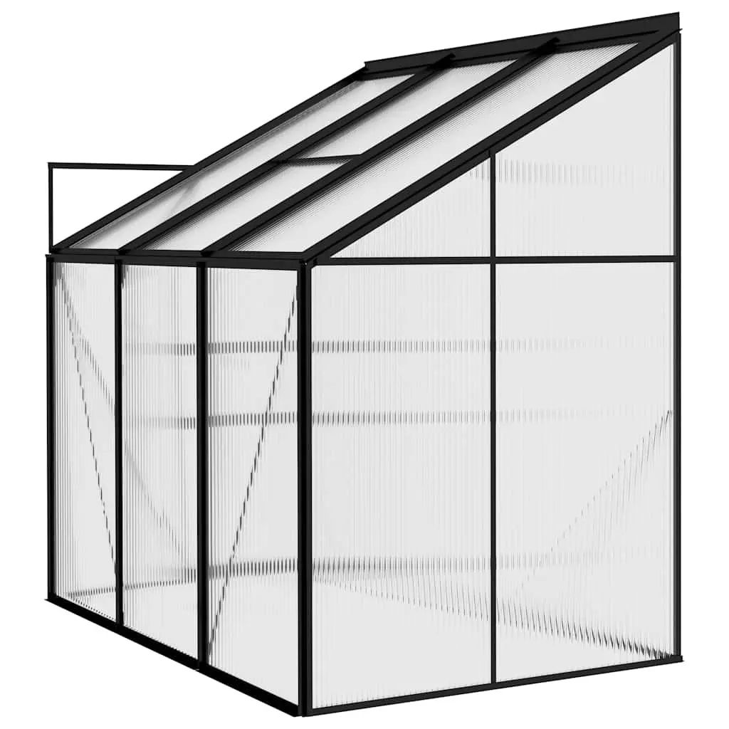 Greenhouse Aluminium Frame Anthracite PC Board 2.41 m² Garden Plant Shelter Outdoor