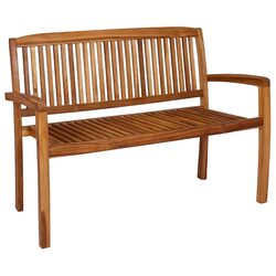 Quality Teak Wood Stacking Bench for Outdoor Spaces