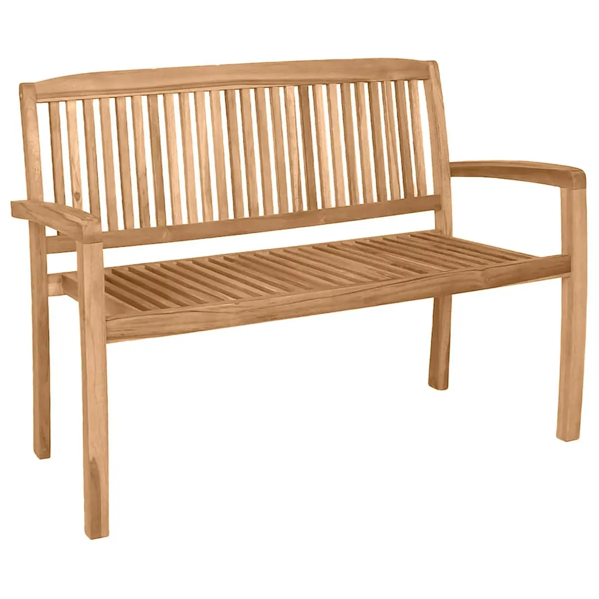 Teak Wood Stacking Bench for Outdoor Spaces