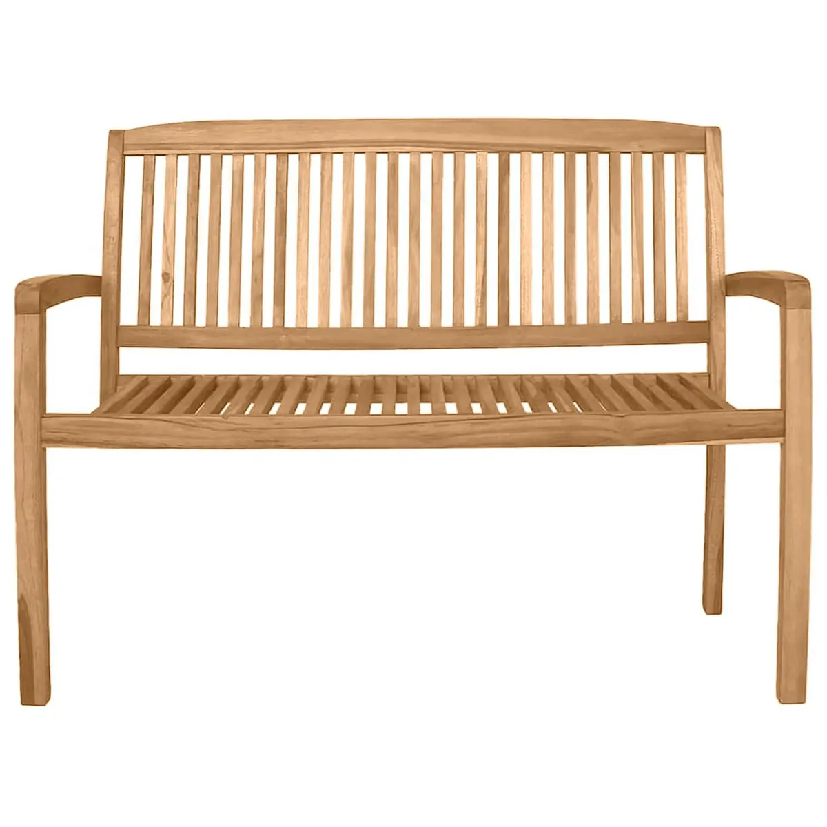 Teak Wood Stacking Bench for Outdoor Spaces