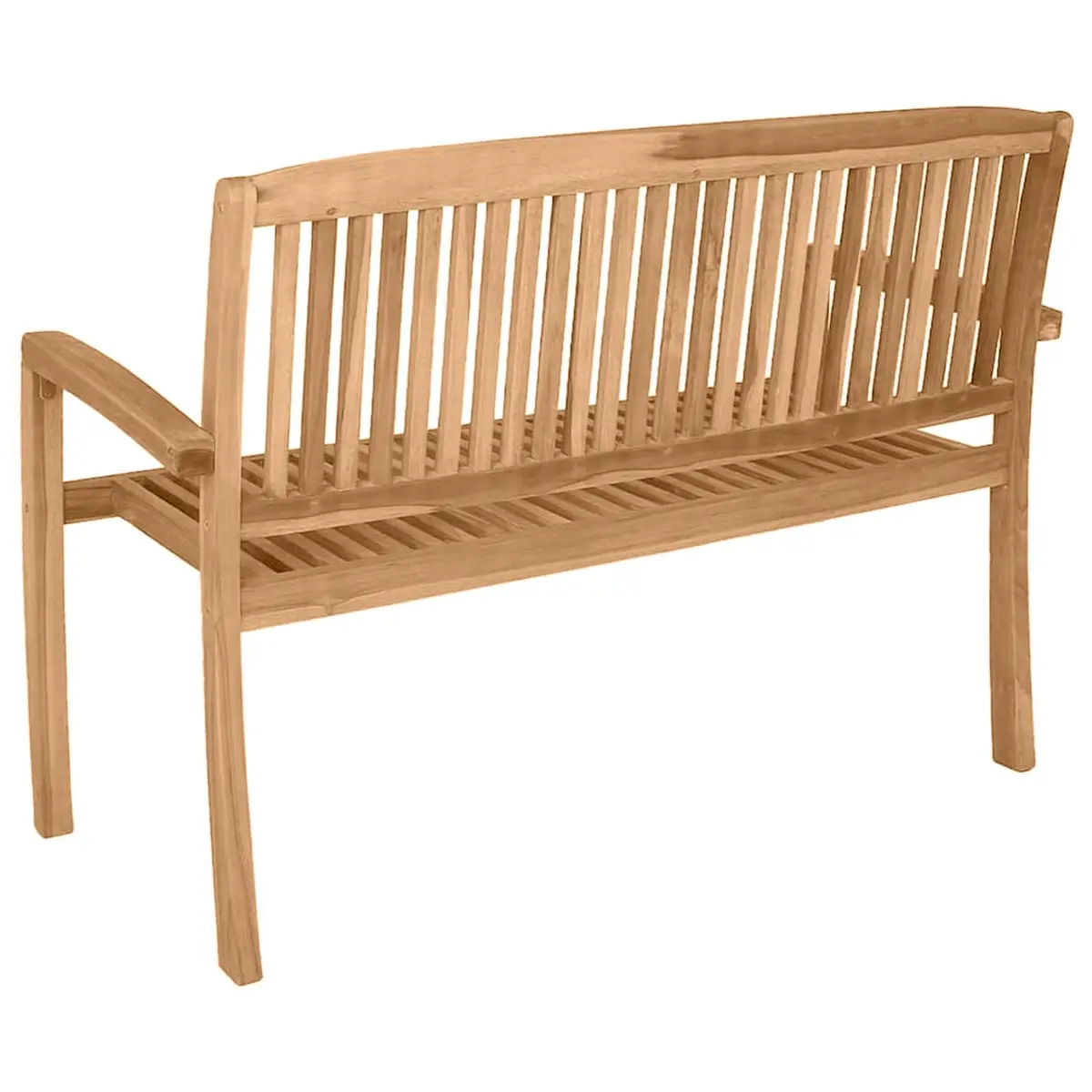 Teak Wood Stacking Bench for Outdoor Spaces