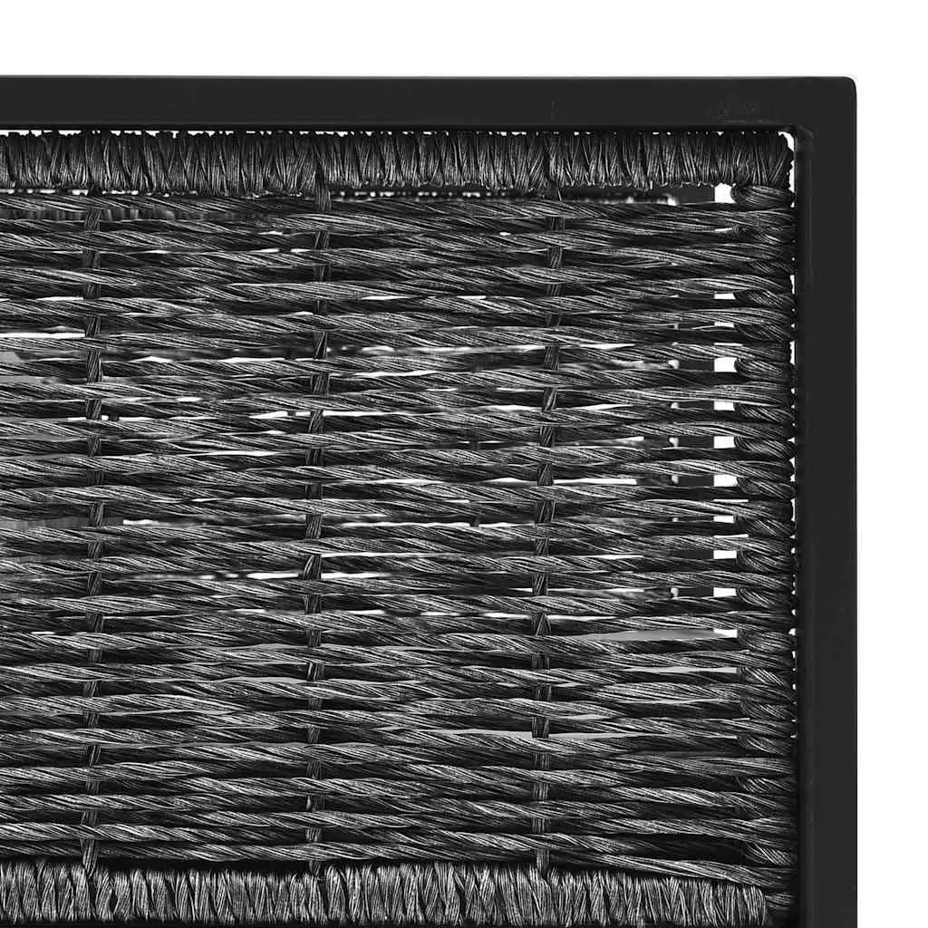 2-Seater Outdoor Sofa in Anthracite Poly Rattan
