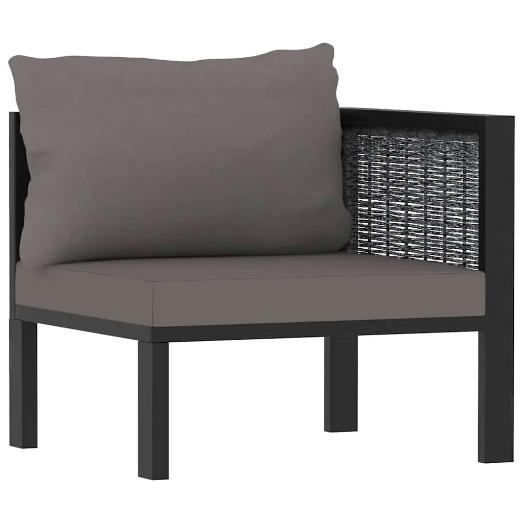3-Seater Outdoor Sofa Hand-Woven Poly Rattan
