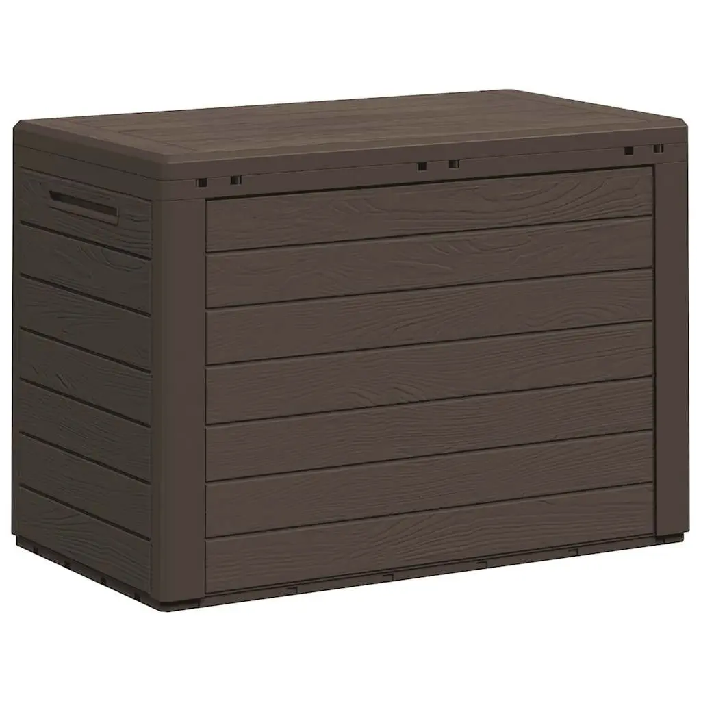 Brown Garden Storage Box for Patio Essentials 78x44x55cm