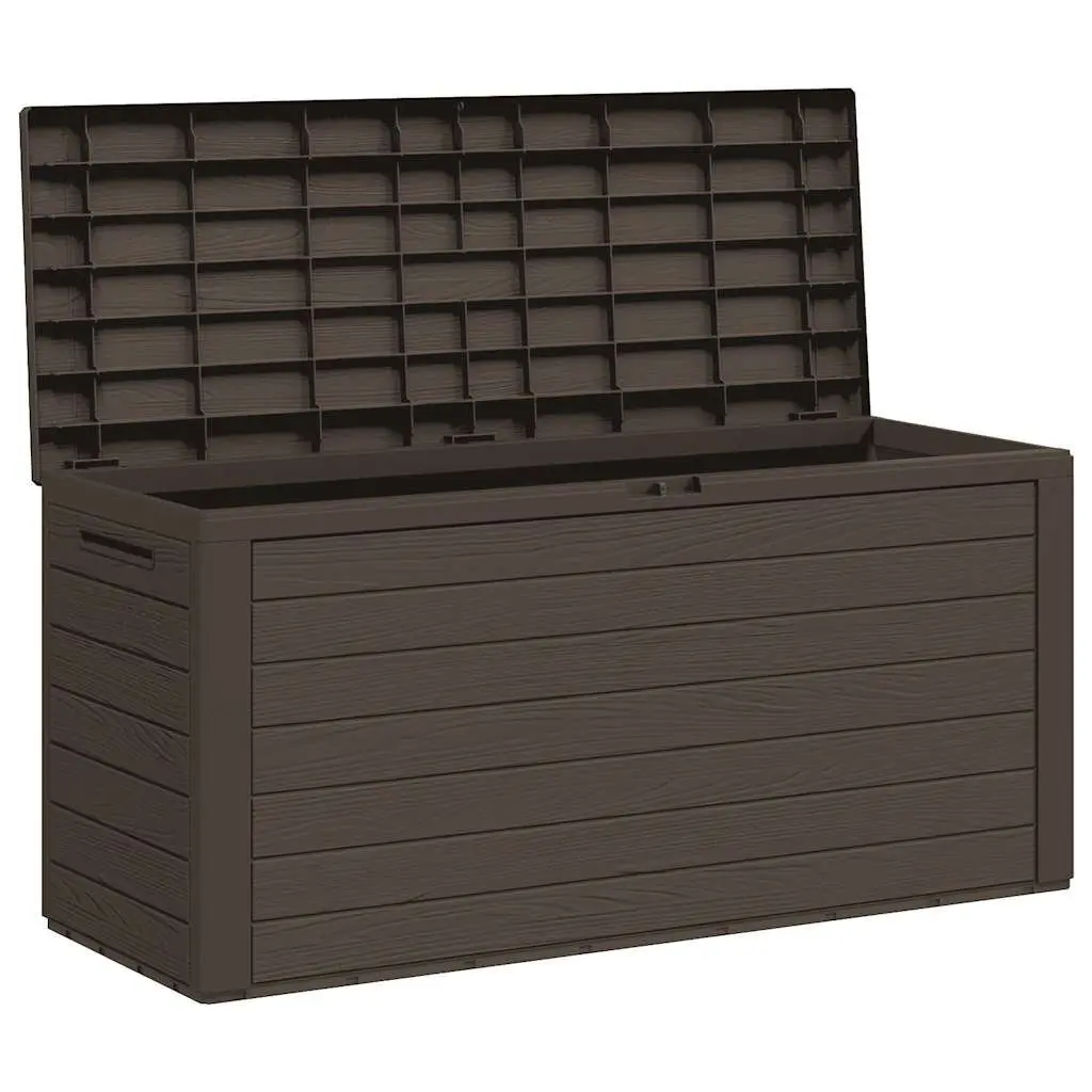 Garden Storage Box Polypropylene 116 x 44 x 55 cm Brown