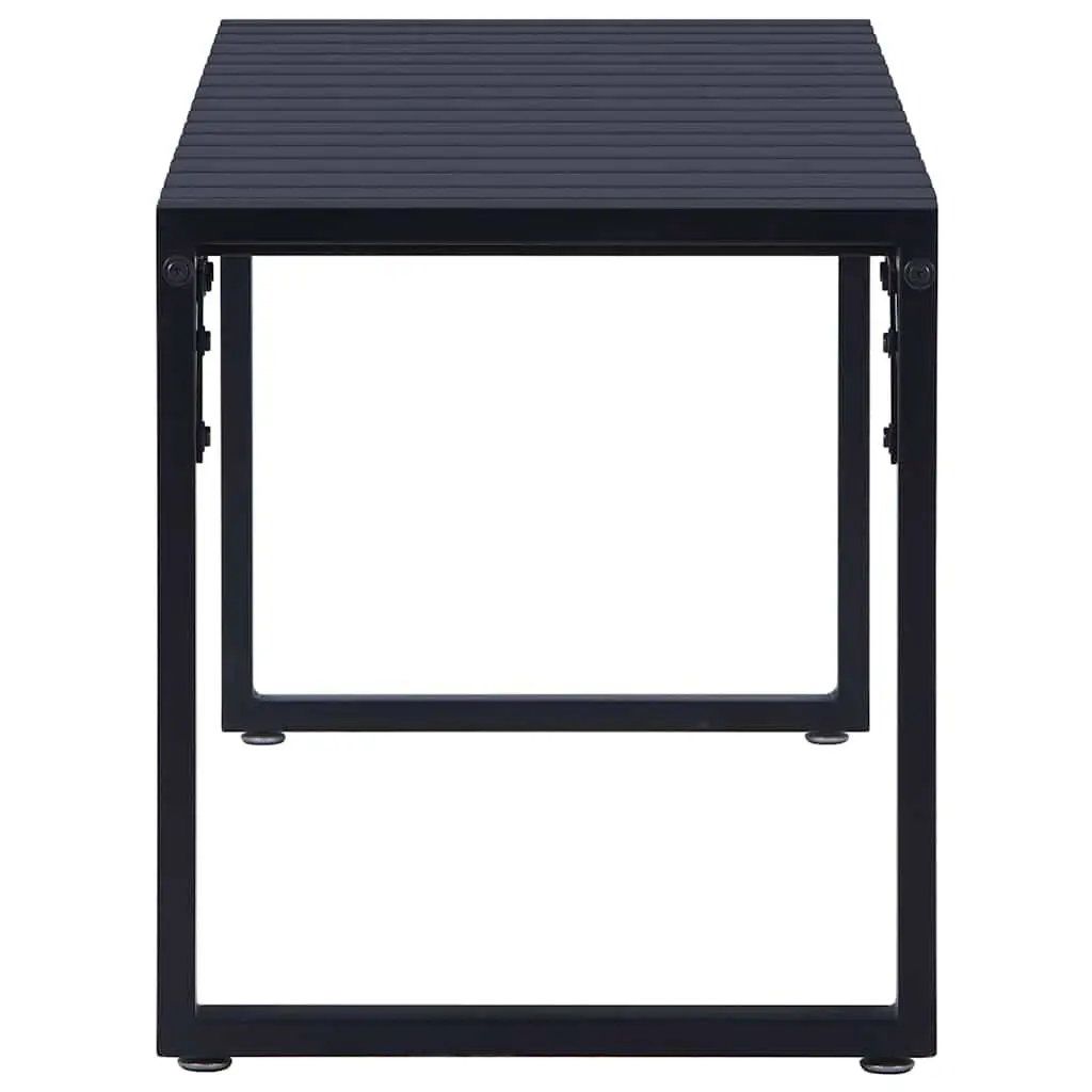 Black Garden Bench 120.5 cm Iron Frame
