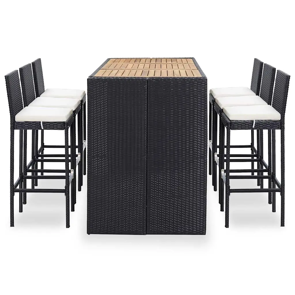 7 Piece Outdoor Bar Set with Cushions