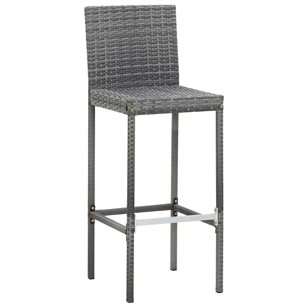 9-Piece Outdoor Bar Set with Acacia Wood Table