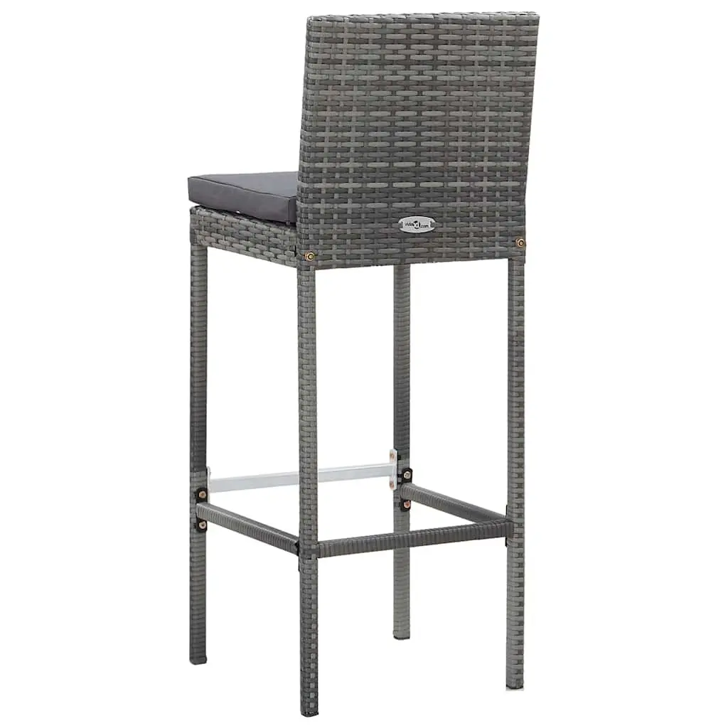9-Piece Outdoor Bar Set with Acacia Wood Table