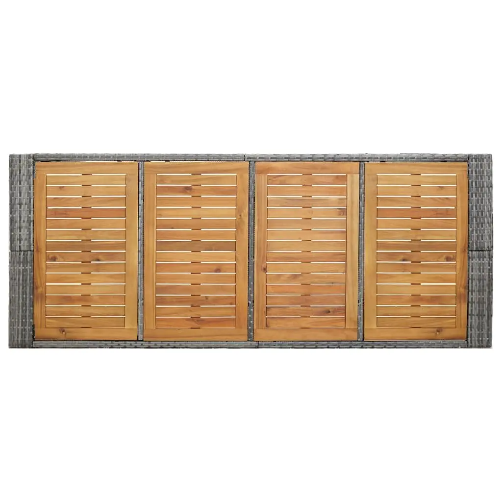 9-Piece Outdoor Bar Set with Acacia Wood Table