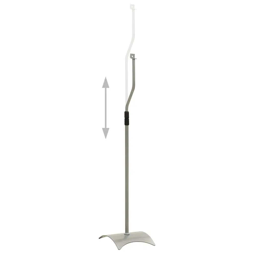 Adjustable Silver Speaker Stands for Home Audio