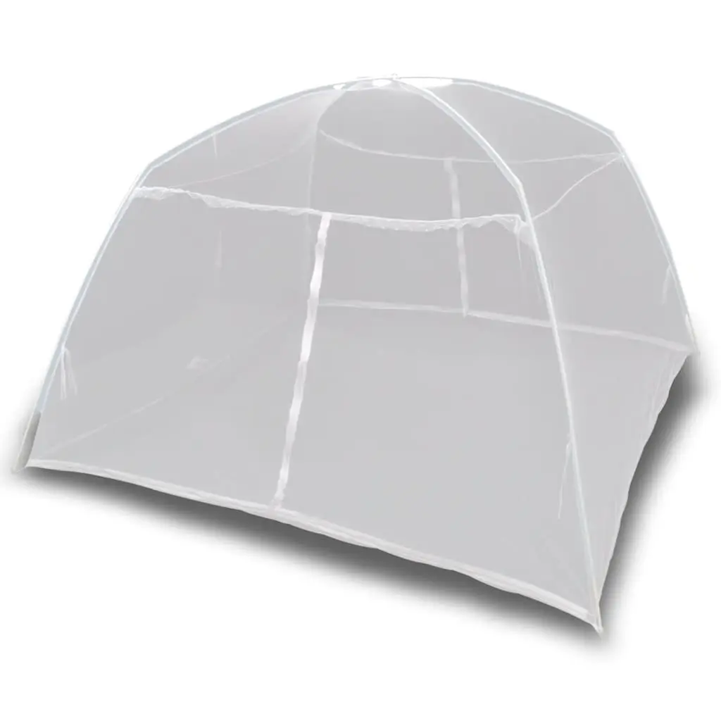 Mosquito Net Mongolian Yurt 2 Door Indoor Outdoor Camping Insect Screen White