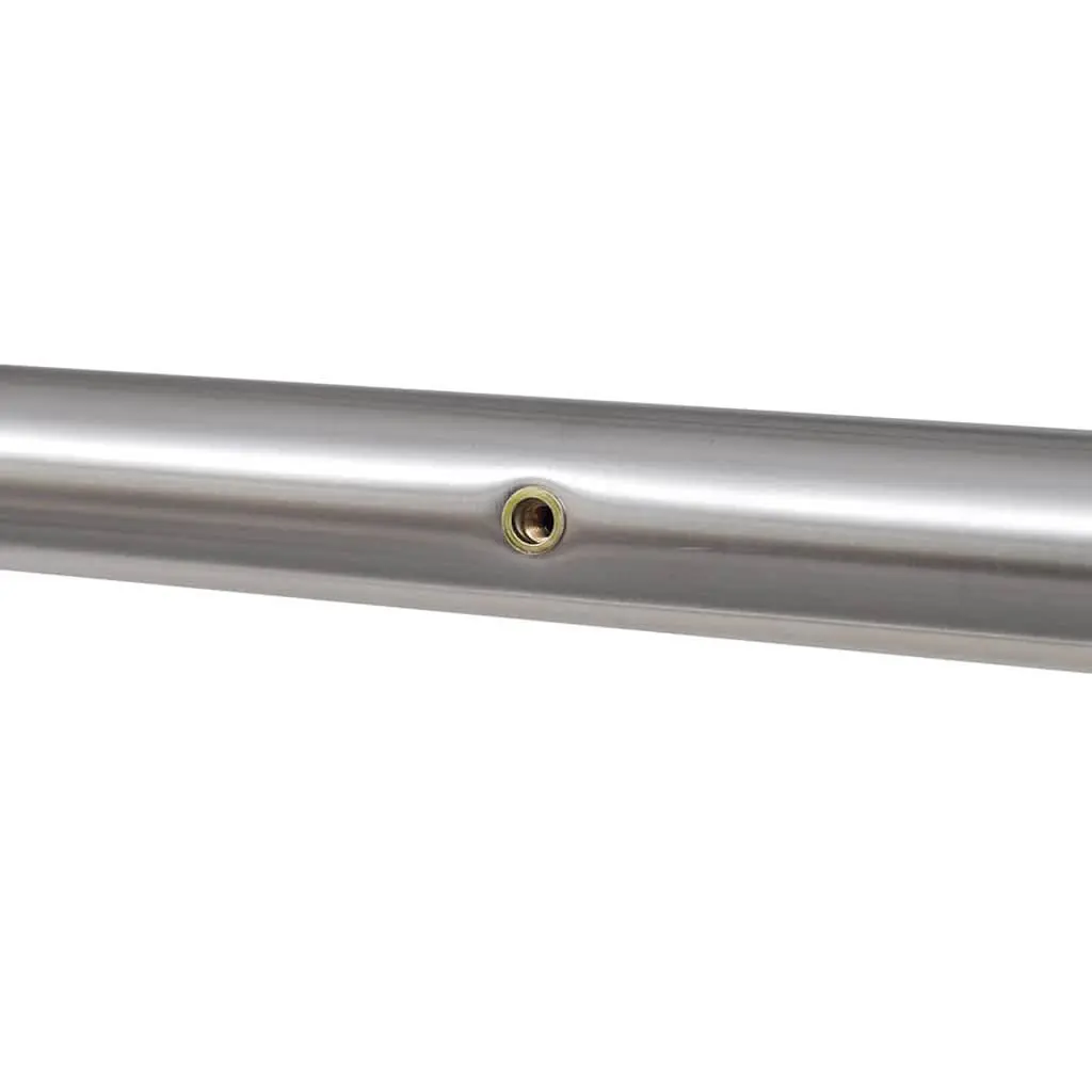 Stainless Steel Mailbox Post Stand in Silver