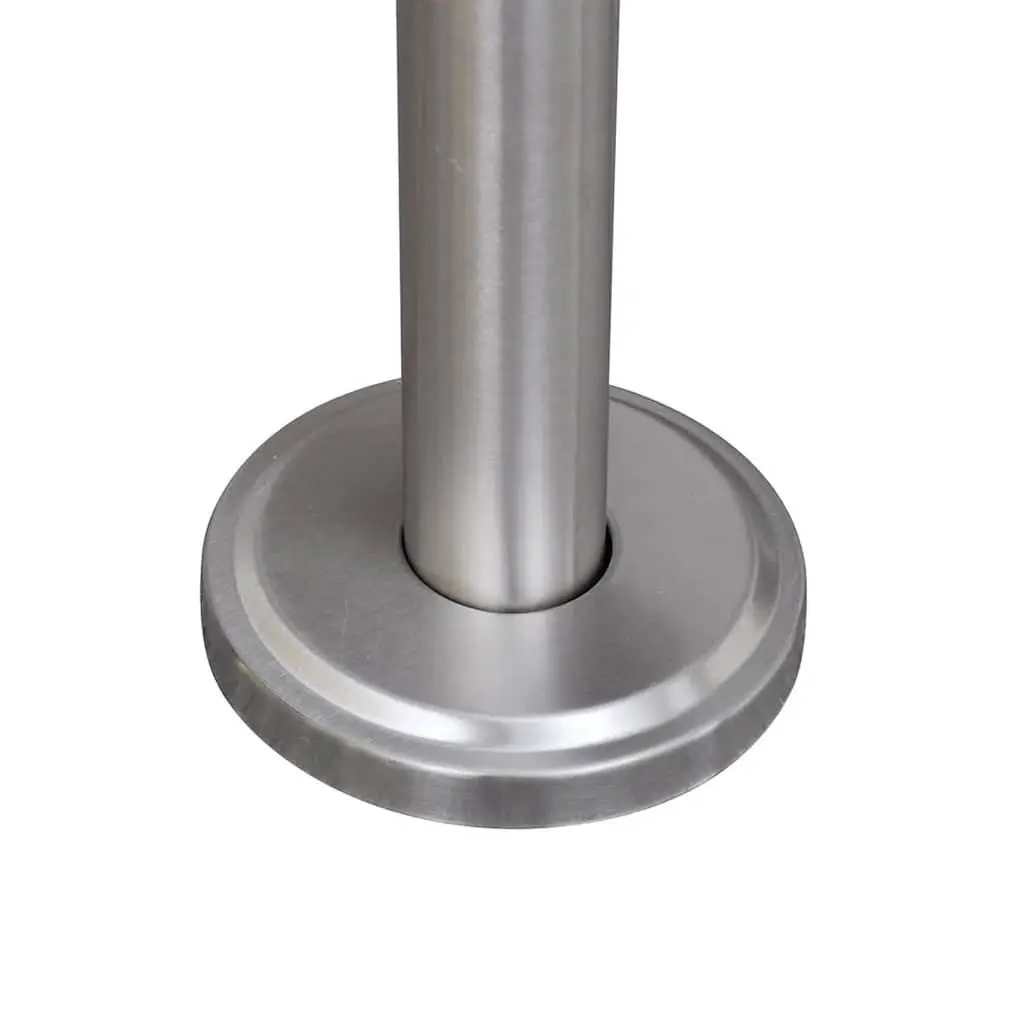 Stainless Steel Mailbox Post Stand in Silver