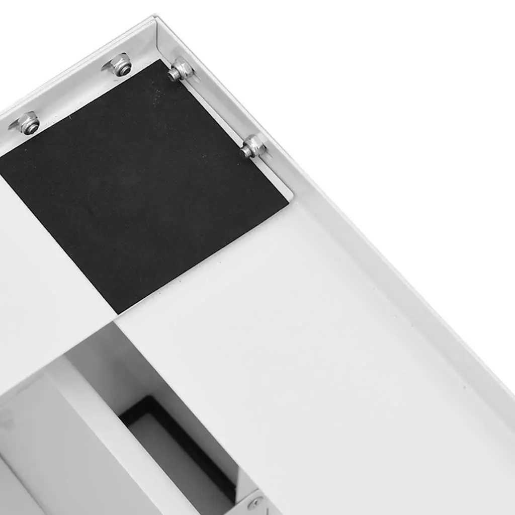 Washing Machine Pedestal Riser Steel Frame with Drawer White