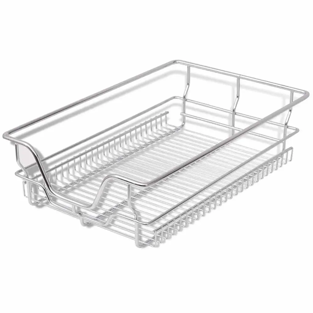 Pull-Out Wire Kitchen Baskets, 2-Piece Set