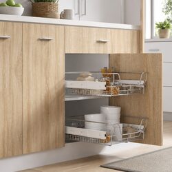 Durable Pull-Out Wire Baskets for Kitchen Storage