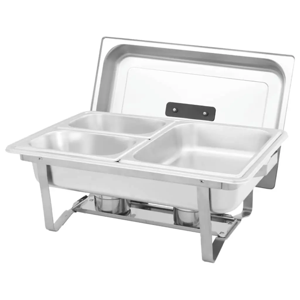 2-Piece Chafing Dish Set Stainless Steel Warmers