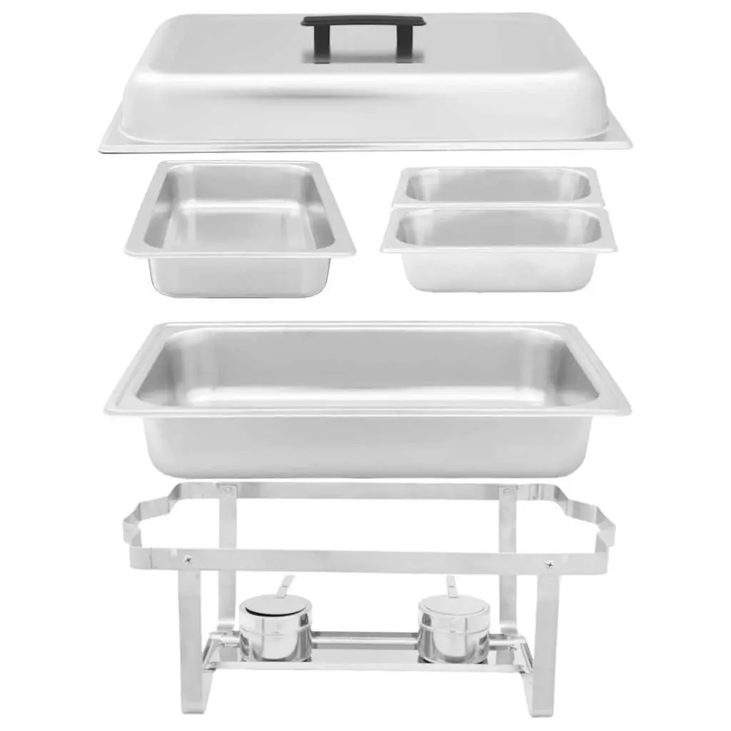 2-Piece Chafing Dish Set Stainless Steel Warmers