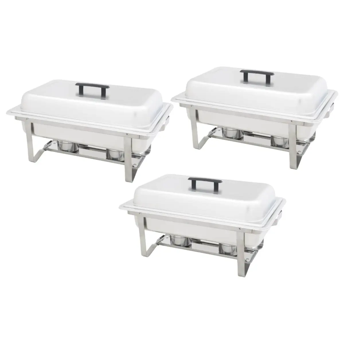 3-Piece Stainless Steel Chafing Dish Set for Catering