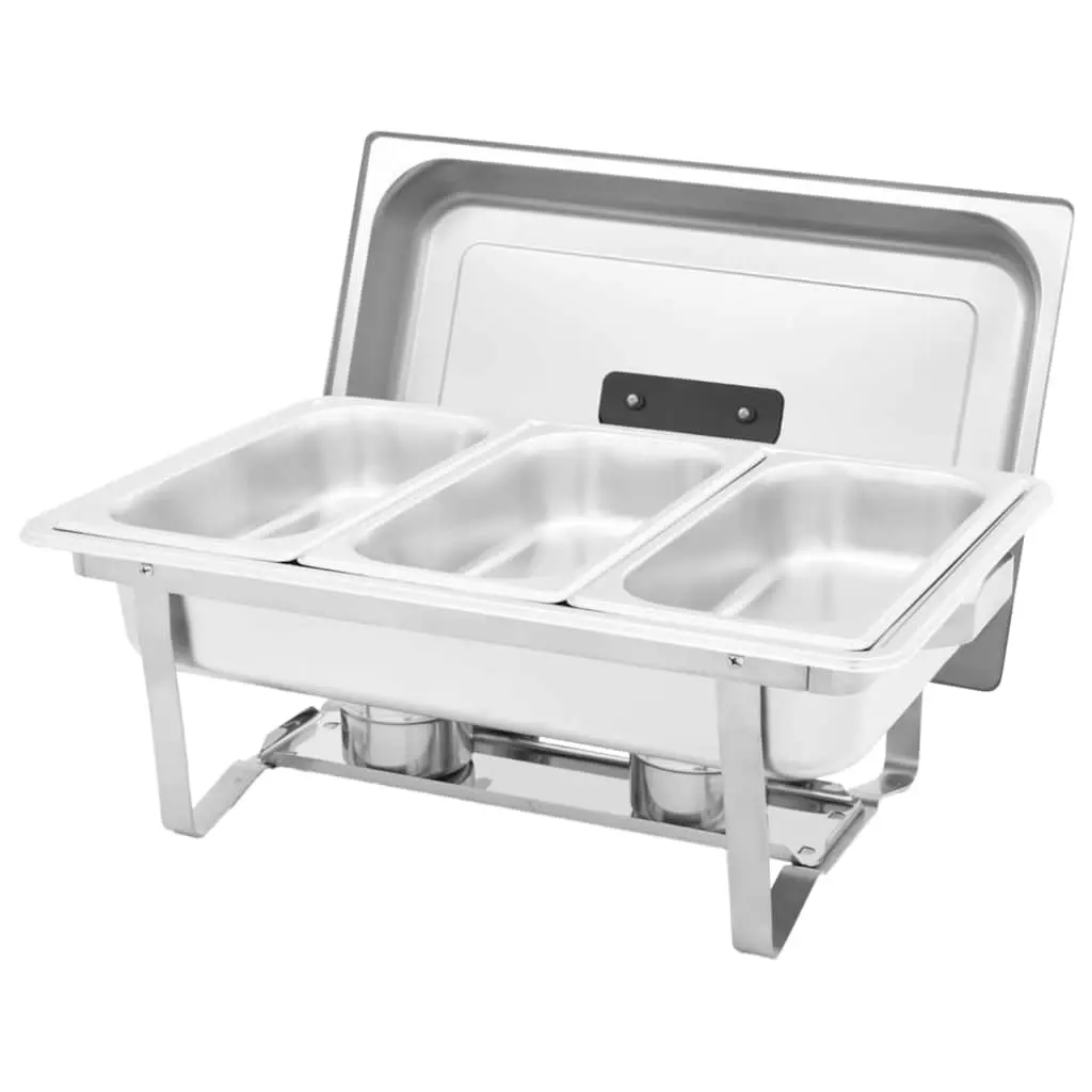 3-Piece Stainless Steel Chafing Dish Set for Catering