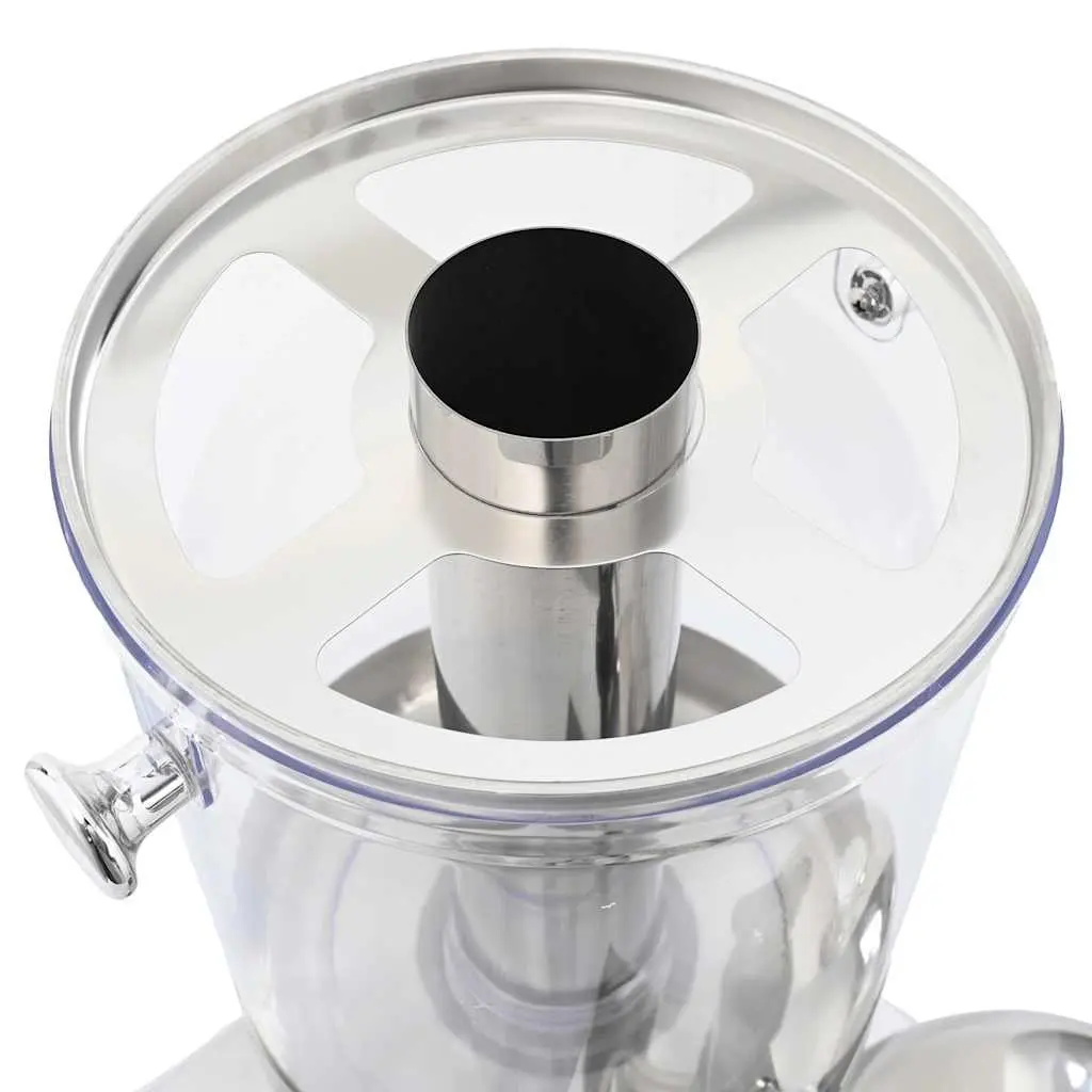 8L Silver Beverage Server Juice Dispenser with Tap