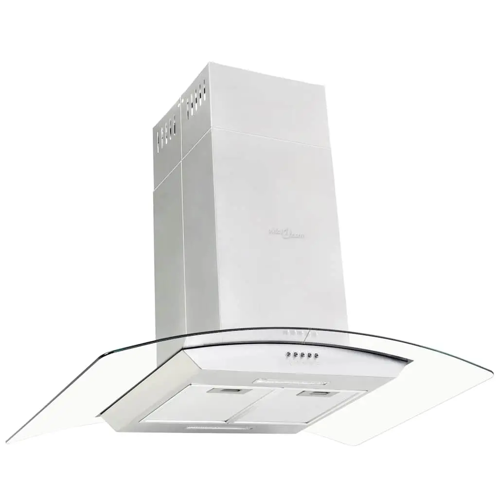 90cm Stainless Steel Island Range Hood with LED Lights