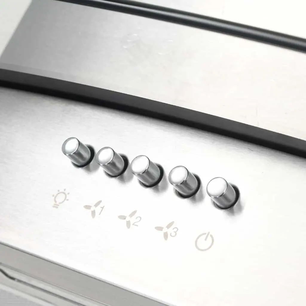 90cm Stainless Steel Island Range Hood with LED Lights