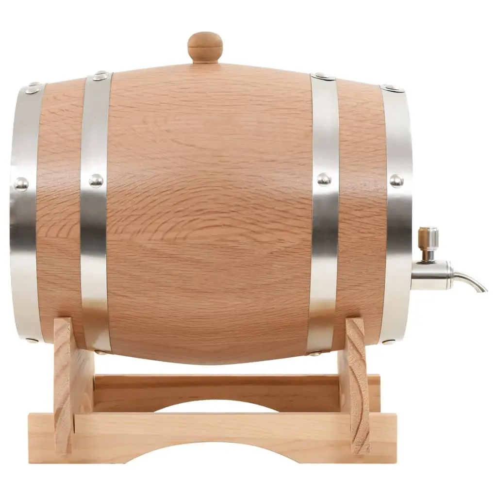 Solid Oak Wood 6L Wine Barrel with Tap for Home Use