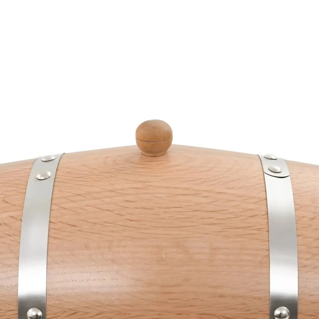 Solid Oak Wood 6L Wine Barrel with Tap for Home Use