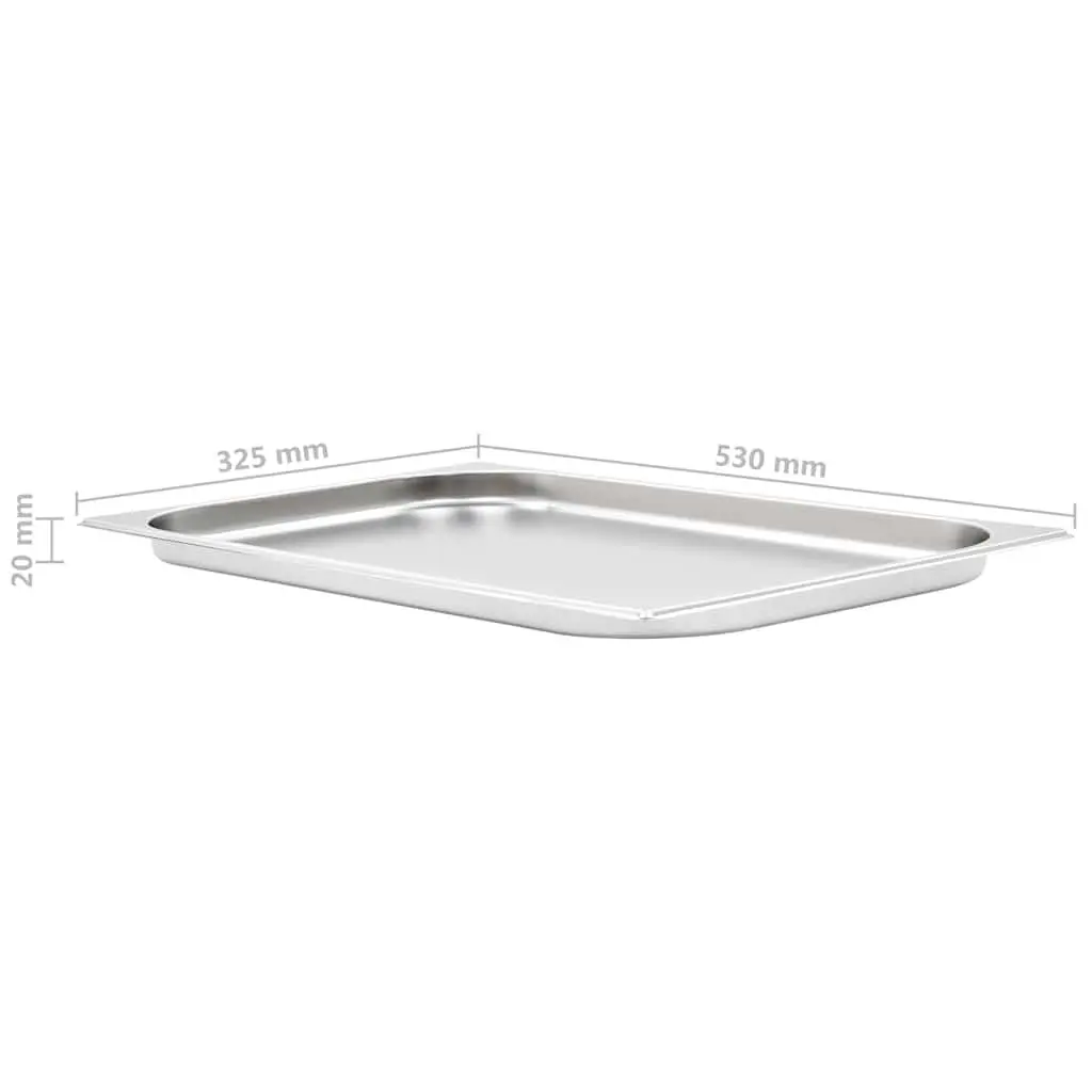 4 pcs GN 1/1 20 mm Gastronorm Containers